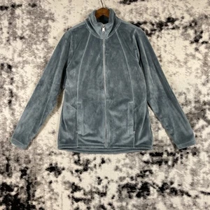 Athleta Double Cozy Karma Recover Jacket Womens Size Small Blue/Green Full Zip - Picture 1 of 12