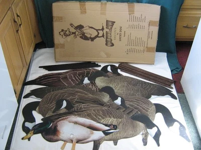 CANADA GOOSE SEÑUELOS OUTLAW SUPER MAGNUM 1990 Juego de 6 con estacas adicionales *Nuevo* Foto 1 de 4