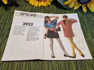 McCalls 3952 Sewing Pattern Girls Dress or Long Top Age 6 / 8 Small Stretch Knit - Picture 1 of 2