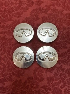 4 Infiniti G35 M35 M45 40343 5P215 OEM Center Wheel Hub Cap Rim Cover CHROME 4PC - Picture 1 of 12