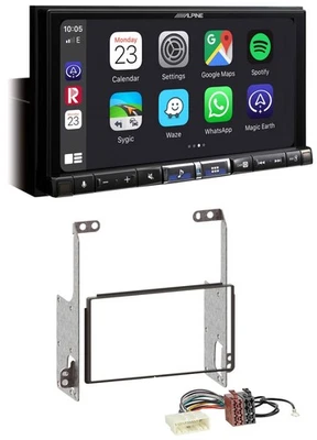 Alpine 2DIN DAB USB MP3 Bluetooth Autoradio für Nissan X-Trail 2007-2014 - Bild 1 von 4