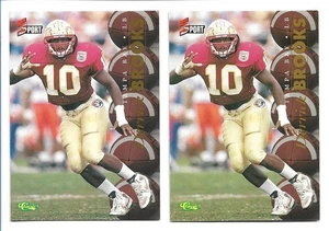 Lot of 2 Derrick Brooks 1995 Classic 5 Sport #69 - Tampa Bay Buccaneers RC - Picture 1 of 2