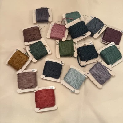 Estate Lot DMC fine embroidery threads hand sewing most colors labeled - Image 1 of 4