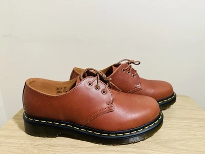 Dr. Martens 1461 Zapatos de Cuero Oxford con Cordones Marrón Nuevos sin Caja Talla 8L 7M Foto 1 de 4