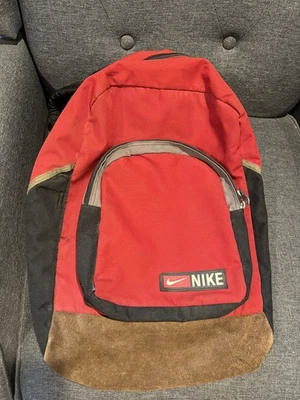 Bolso Mochila Nike Vintage Años 90 Y2K Swoosh Goma Logo Cuero Parte Inferior Foto 1 de 4