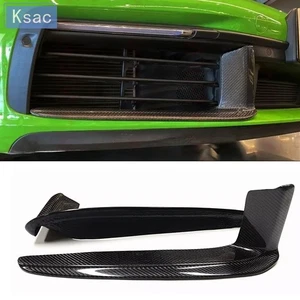 For Porsche Carrera 911 992 Carbon Fiber Front Fog Light Air Vent Trim 2018-2022 - Picture 1 of 17