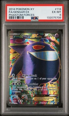 2014 Pokemon XY Phantom Forces Gengar EX 114/119 PSA 6 NM Freshly Graded 👻🔥 - Image 1 of 2