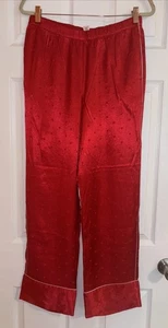 Victoria's Secret Red Pajama Pants Lounge Sleepwear Pockets Size Medium - Picture 1 of 12