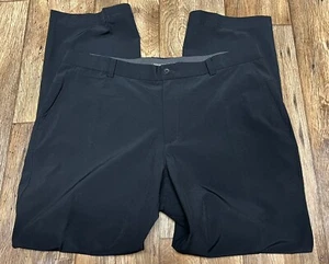 Nike Dri Fit Golfhose schwarz Etikett 36/30 Maße 38 31" Schrittlänge Stretch gerades Bein - Bild 1 von 3