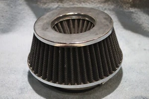 4in. Inlet Air Intake Filter Universal Clamp-On w/ Worm Clamp - Picture 1 of 4