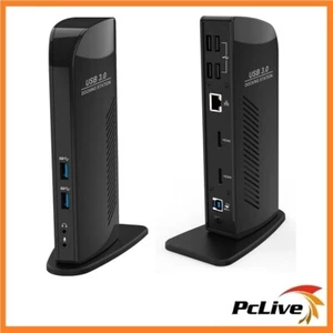Shintaro Blazer USB 3.0/USB-C Docking Station Dual HDMI USB 3 LAN Dock Laptop PC - Picture 1 of 1