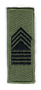 Philippine Army Senior Master Sergeant Collar Lapel Rank Embroidered Patch - Picture 1 of 3