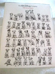 The Walt Disney Company 1996 Annual Report 101 Dalmations Movie Book bcg - Picture 1 of 3