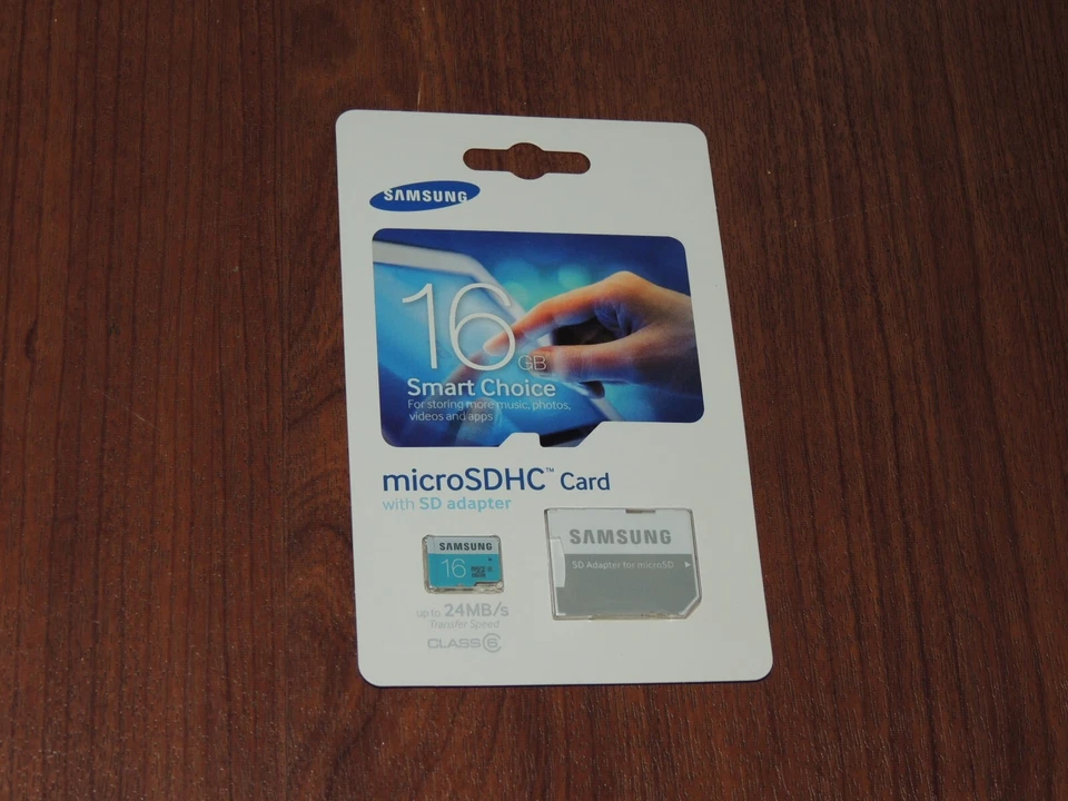 New - Samsung 16GB Class 6 - 24 MB/s - MicroSDHC Card - MB-MS16D MB-MS16DA/AM - Image 1 of 2