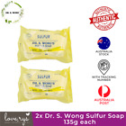 2x Bars Dr. S. Wong Sulfur Soap 135g each - Authentic Australia Stock