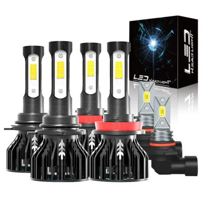 For Toyota Sequoia SR5 Sport Utility 4-Door 2008-2017 LED Headlight FogLight Kit - Image 1 of 4