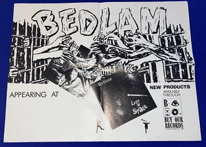 vintage 1986 Bedlam Lost in Space PROMO POSTER 17x22in UNUSED PUNK - Picture 1 of 1