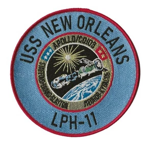 Apollo-Soyuz USS New Orleans LPH-11 NASA US Navy space recovery force ship patch - Picture 1 of 1