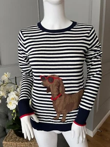 Joules Miranda Jumper - Dog with Glasses Size 8 NEW - Picture 1 of 11