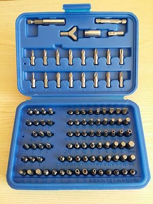 EMPIRE TOOLS UK 100pc Security Bit Set 4 Tamper Proof Torx Star Hex Tri Wing Torq Spline Square