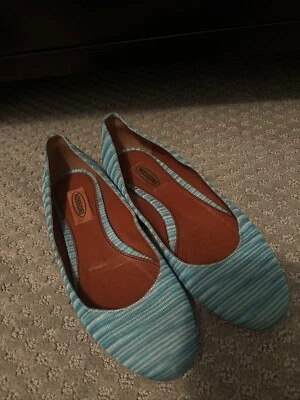 Zapato Plano Missoni Tejido Rayas Clásico Ballet Italia Mujer’s Talla 37 EUR Diseñador Foto 1 de 4