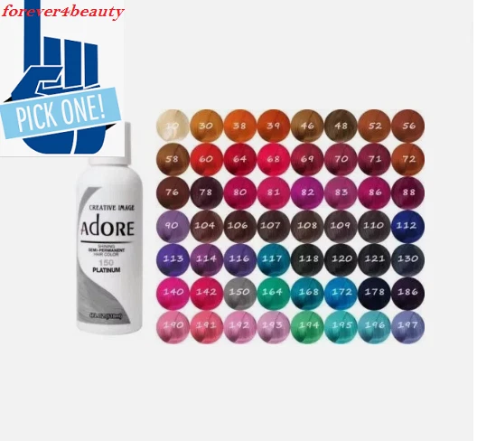 Adore Semi Permanent Hair Color 4 oz choose color  - Image 1 of 1