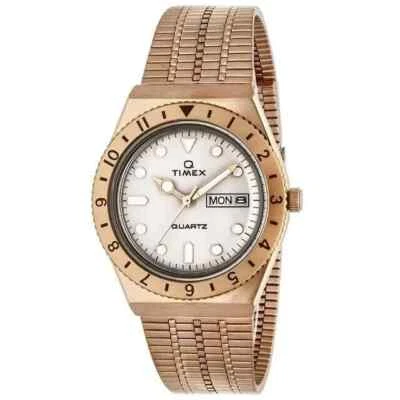 Reloj Timex Damas Q Cuarzo Esfera Crema - TW2U95700 NUEVO Foto 1 de 4