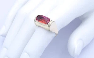 Vintage Damenring mit Turmalin / 333er - 8 Karat Gelbgold - 55 (17,5 mm Ø) - Bild 1 von 5