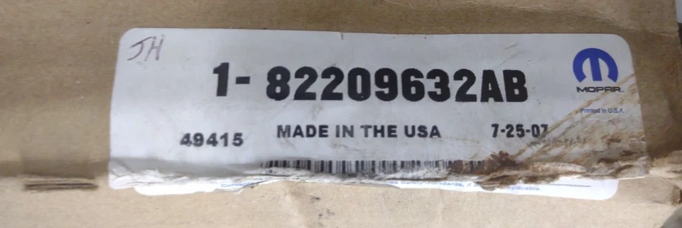 Alfombrillas Mopar 82209632AB de repuesto de fábrica 07-12 Dodge Caliber SKU50 Foto 1 de 1
