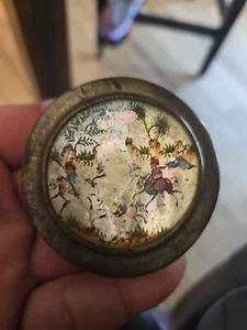 MOLTO COOL.SNUFF BOX VINTAGE MOLTO COOL CON SPECCHIO - Foto 1 di 5