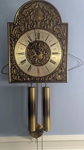 Emil Schmeckenbecher PENDEL mechanische SKELETT WANDUHR Germany Metall FUNKTIONIERT - Bild 1 von 18