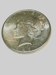 1926 S Peace Silver Dollar Uncirculated US Mint Coin - Picture 1 of 2