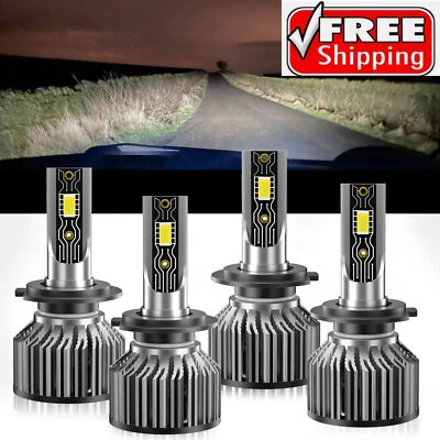 Faros LED blancos súper brillantes haz alto bajo para Mercedes-Benz C400 2015-2015 Foto 1 de 4