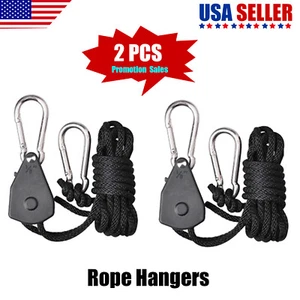 4-20x Adjustable Yoyo Hanger 300lbs Heavy Duty Rope Ratchet for Indoor Grow Tent - Picture 1 of 19