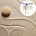 12pc Mini Zen Garden Kit Black Rake Sand Tray Accessories for Office Relaxation