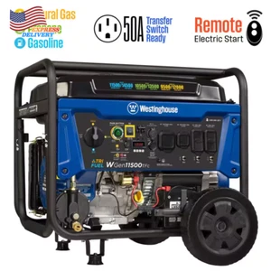 Tri-Fuel Portable Generator with Transfer Switch Outlet Remote Start & CO Sensor - Picture 1 of 12