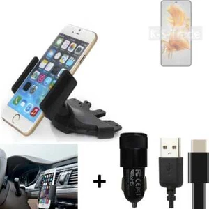 Pour Huawei Mate 50E support slot CD + CHARGEUR titulaire Autoradio Smartphone u - Photo 1/6