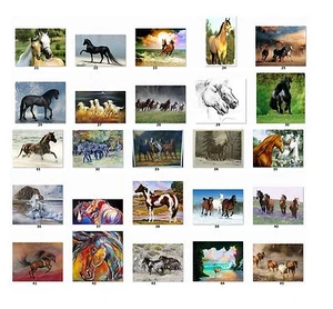 30 Personalized Return Address Labels Horses. {H2} - Picture 1 of 3