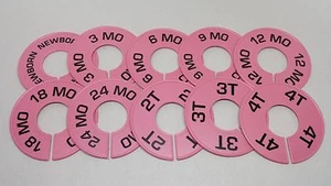 BABY GIRL CLOSET RACK SIZE DIVIDERS! BABY SHOWER GIFT! - Picture 1 of 1