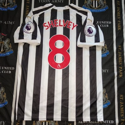 Camiseta deportiva de fútbol local del Newcastle United Puma 2018 2019 Jonjo Shelvey talla L Foto 1 de 4