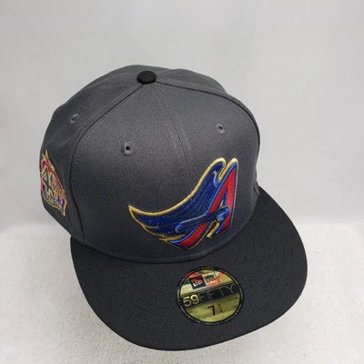 New Era Exclusive Fitted Los Angeles Angels 40th Anniversary Wings Hat Cap 7 3/4 - Image 1 of 4
