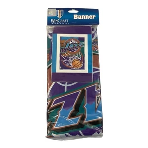 NBA Utah Jazz Vertical Hanging Wall Banner Logo Wincraft Sports NEW - Picture 1 of 4