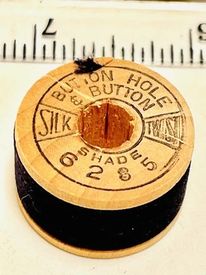 VTG Silk Thread BELDING CORTICELLI Dark Navy Blue Fly Fishing Tying Sewing 6285 - Image 1 of 4