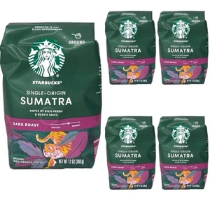 5 Variety Box Starbucks Sumatra French Verona Ground Dark Roast Kaffeebeutel 1/25 - Bild 1 von 3