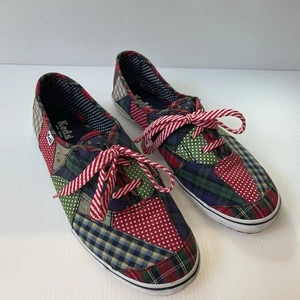 Keds Sneakers Womens Size 7.5 Mosaic Patchwork Slip On or Tie Shoes WF23653M - Picture 1 of 14