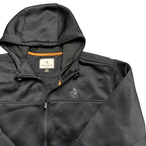 Legendary Whitetails Mens 2XL Full Zip Up Fleece Lined Hoodie Jacket Black - Picture 1 of 12