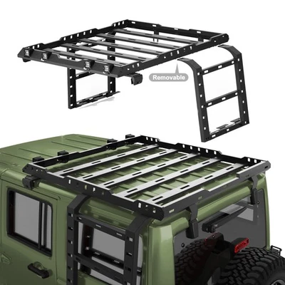 Roof Rack Cargo Luggage Carrier W/ Ladders For Jeep Wrangler JK JKU 2007-2018 Foto 1 de 4