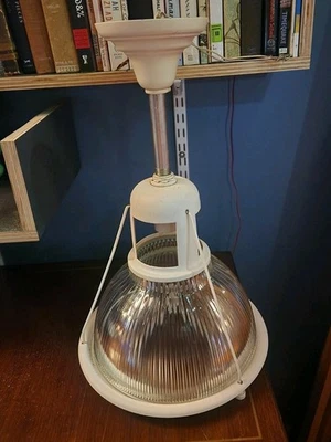 Milwaukee Brass Light Gallery - 12" Holophane Glass Light Fixture - Image 1 of 4