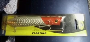 Tsunami Talkin' Popper 6" Top Water Hard Red/Silver Fishing Lure - NEW - Picture 1 of 5