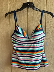 Bademode Oberteil Badesuite Streifen Bademode Sketchers Gr. XL Extra Large - Bild 1 von 6